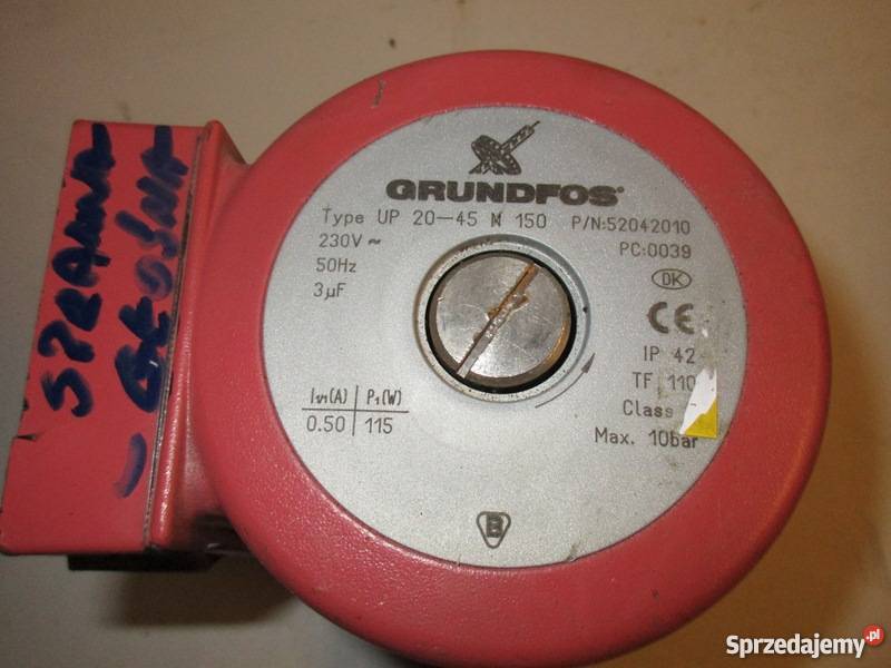 Pompa Grundfos UP 20-45 N 150 115W 220V cyrkulacyjna Wadowice ...