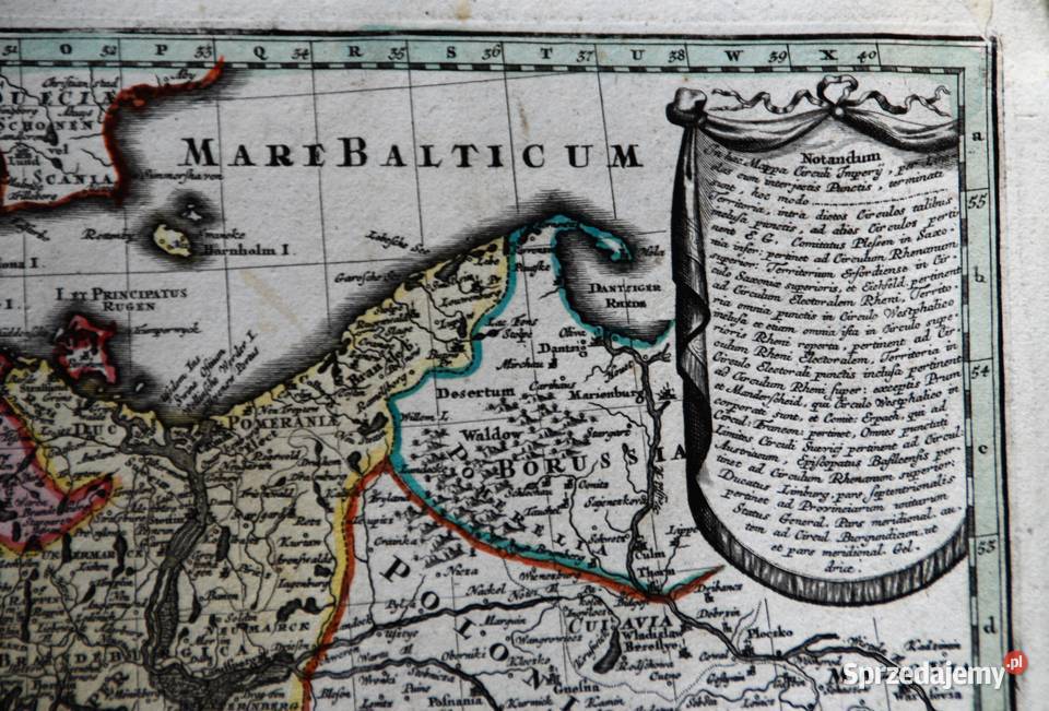 Mapa Imperium Romano Germanicum 1721 1750 Antyki Poznań
