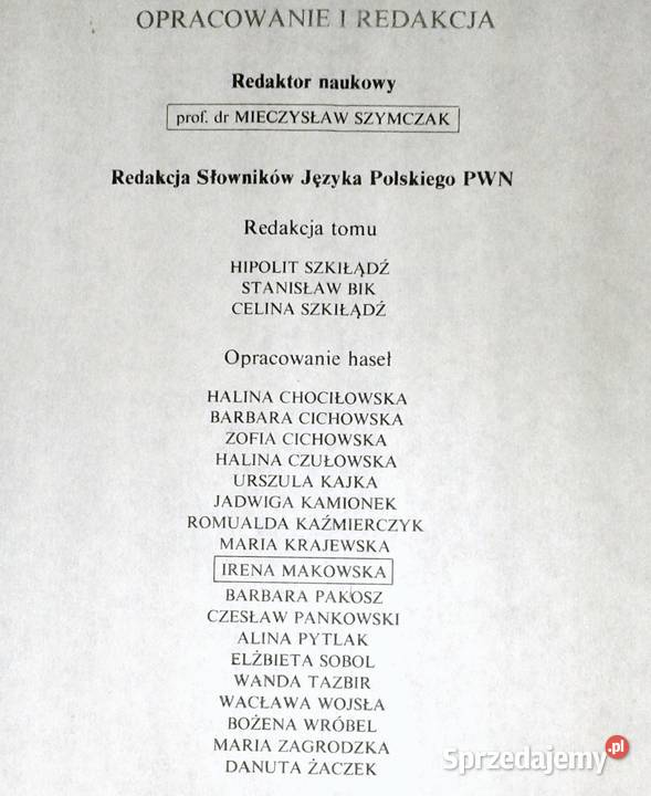 Słownik języka polskiego Tom 123 Red Mieczysałw Chełm