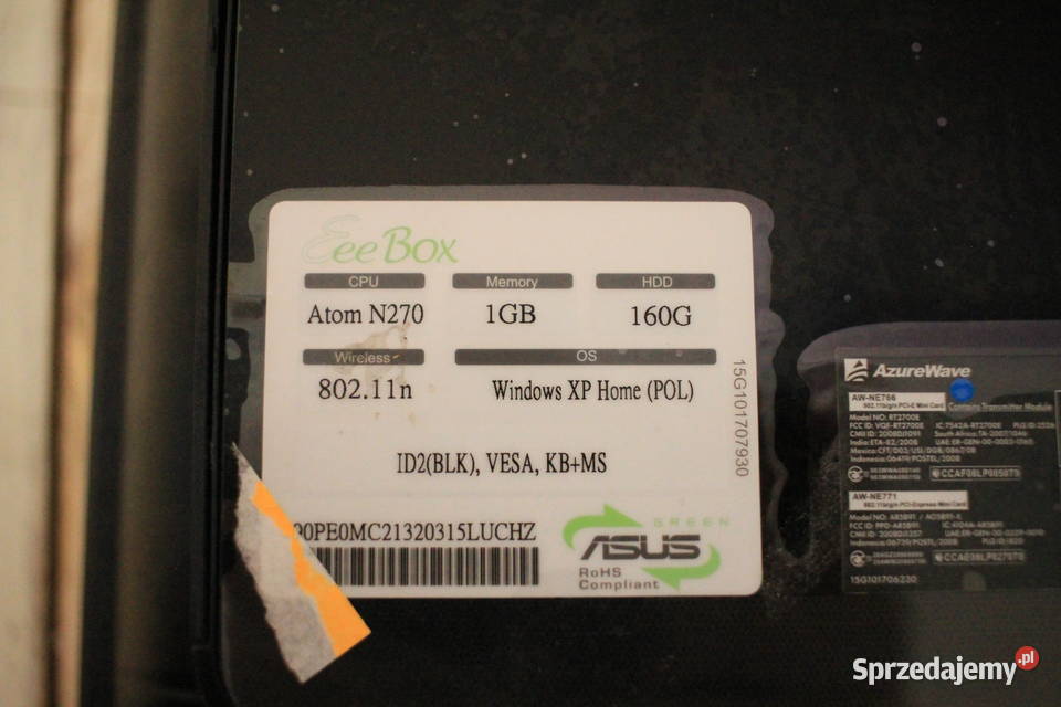 Komputer Asus EeeBOX B202 monitor karta WIFI Pszczyna