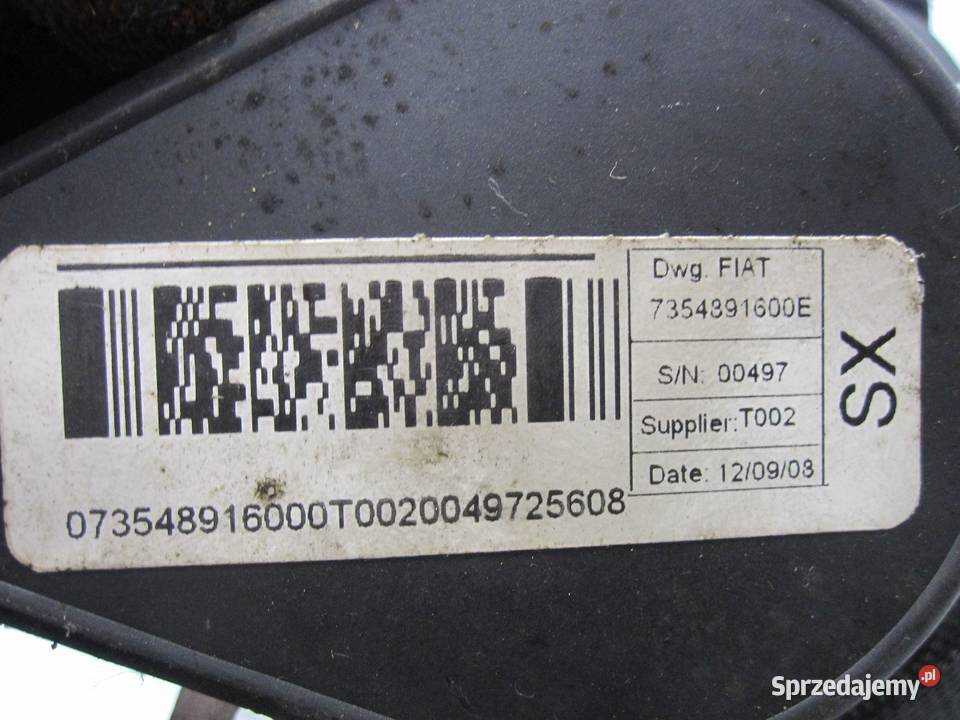 FIAT PUNTO II 05r pas bezpieczeństwa lewy przód Kielce sprzedam