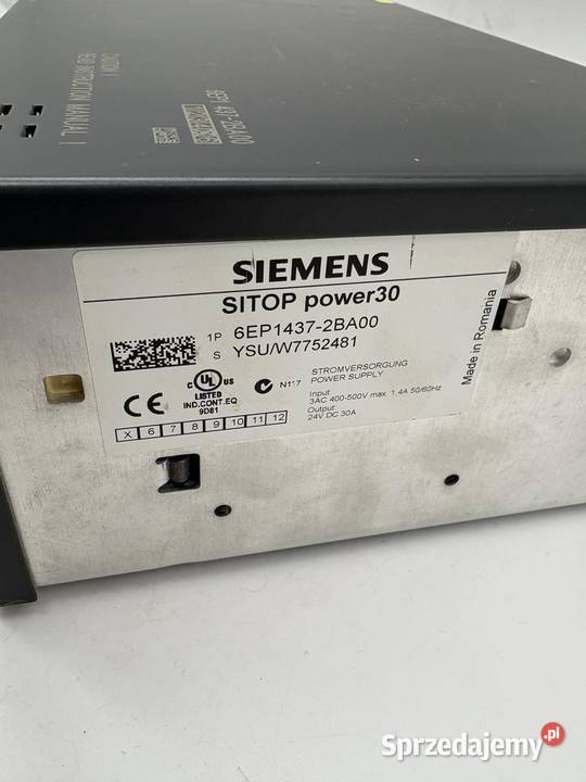 Siemens 6EP14372BA00 Sitop Power 30 3AC24VDC30A Warszawa