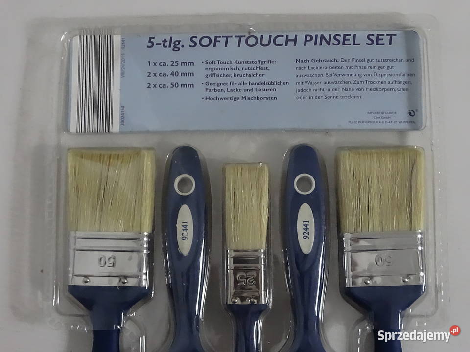 Nowy Zestaw Pędzli DECO STYLE Soft Touch 5 sztuk Pozostałe