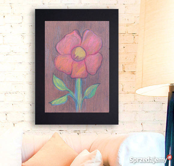 obrazek z kwiatemładny obrazek do pokojupastele Katowice