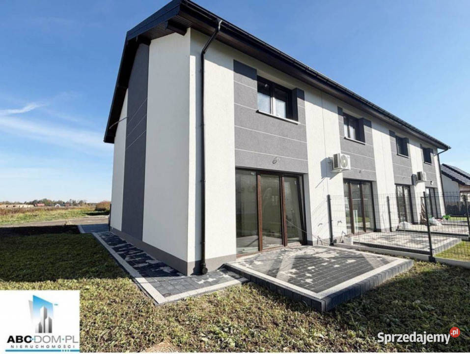 Niepołomice skrajna szeregówka z ogródkiem metalowe