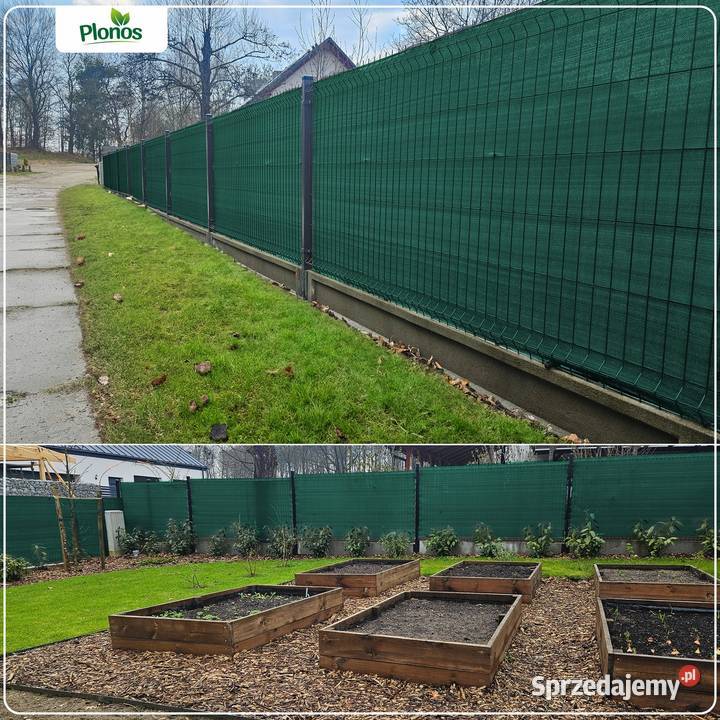 siatka cieniująca plonos 50 m 50 zacisków 110 gm Łódź