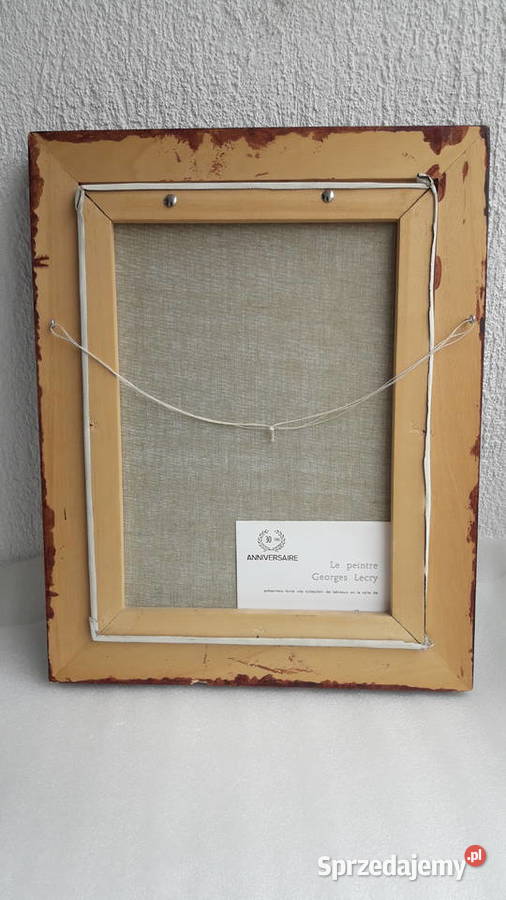 Obraz olejny belgijskiego malarza G Lecry Kwiaty Piła sprzedam