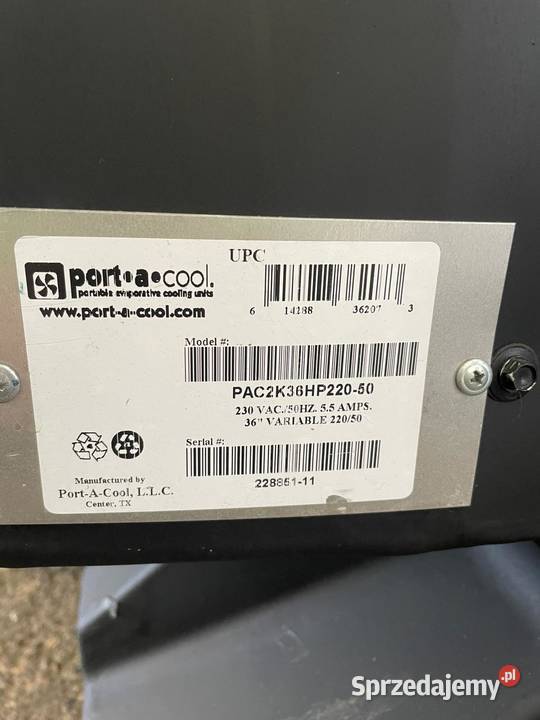 Przenośny klimatyzator ewaporacyjny PortACool