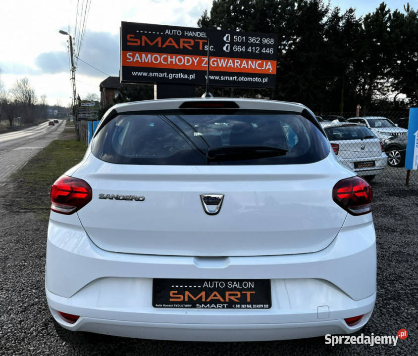 Dacia Sandero 10 Benzyna Gaz Klim Ledy III 2020 biały