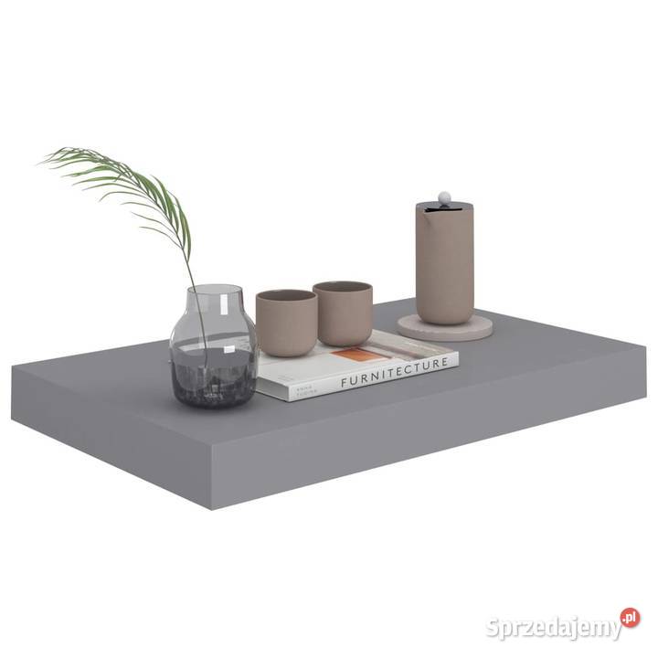 vidaXL Półki ścienne 2 szare 40x23x38 mazowieckie Warszawa