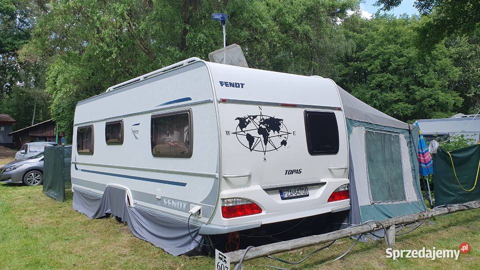 RZYCZEPA kempingowa z miejscem 50m jeziora Wieleń