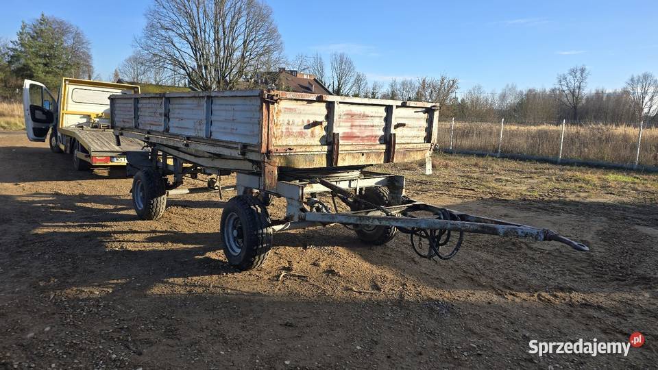 Przyczepa wywrotka d47 stan możliwość transportu nieuszkodzony Siedlce