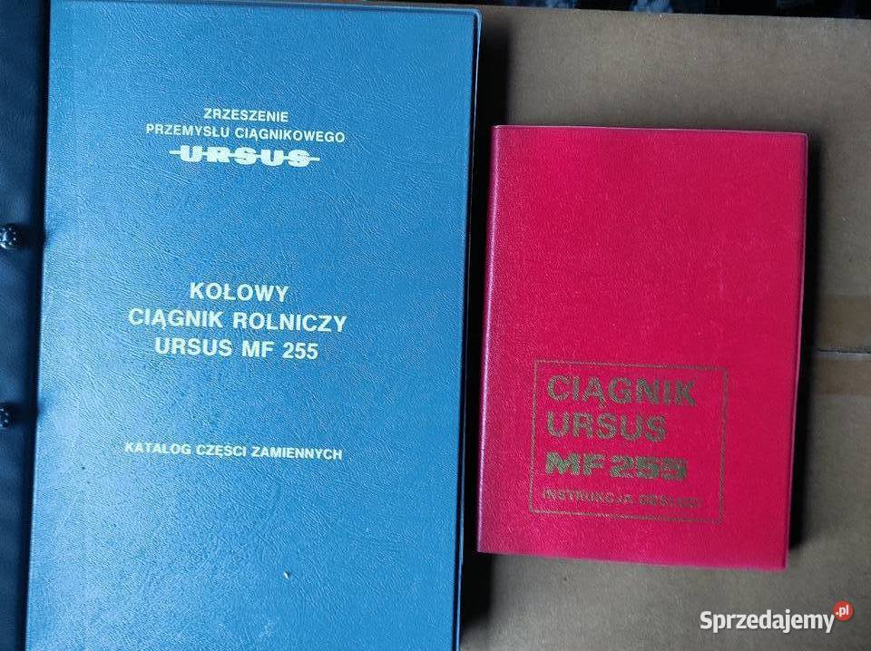 Katalog instrukcja obsługi MF Ursus 255 mazowieckie Warszawa