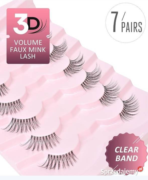 Sztuczne Rzęsy Rzęsy na pasku 3 D wielokrotnego dolnośląskie Domaszczyn