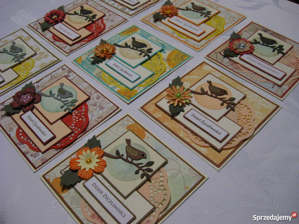 Jesienne klimaty Kartki ręcznie robione