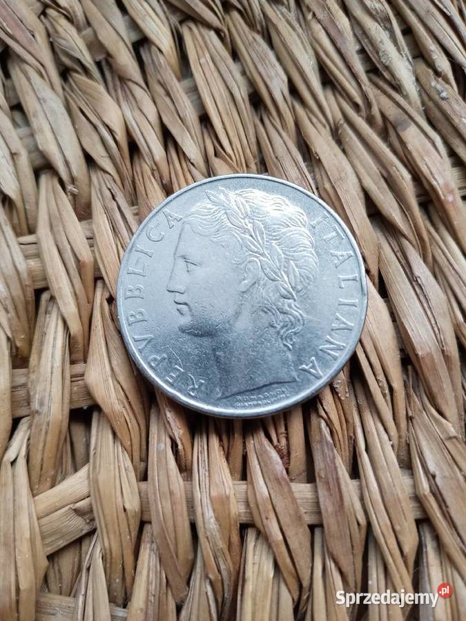 Moneta 100 lirow 1956 Skoczów