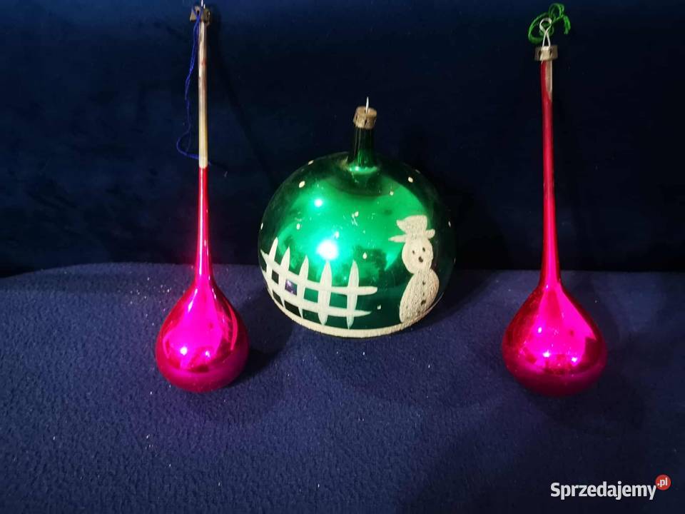 Stare Bombki Choinkowe PRLu