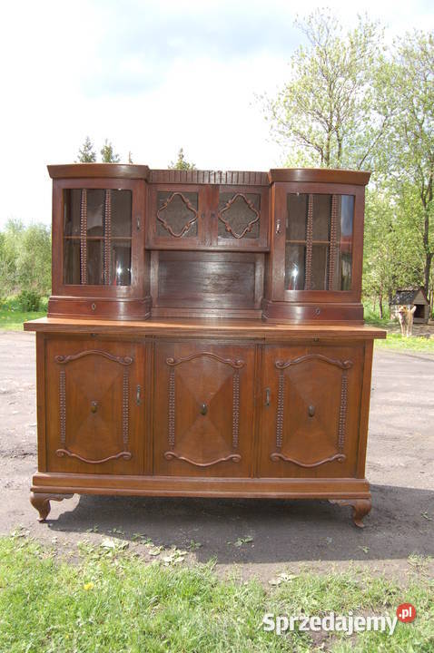 Kredens pomocnik dębowy Kredensy i witryny dolnośląskie Mirsk