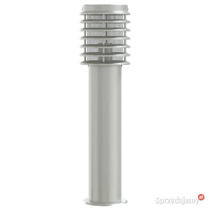 Lampa ogrodowa na słupku srebrna 60 stal mazowieckie Warszawa sprzedam