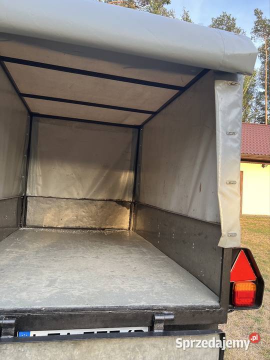 Przyczepa lekka SAM DMC 750 plandeka resor led Do samochodów osobowych Krasnobród