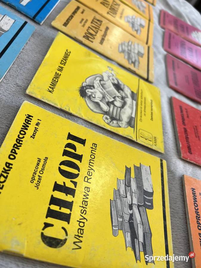 17 książek Biblioteczka opracowań Jasło sprzedam