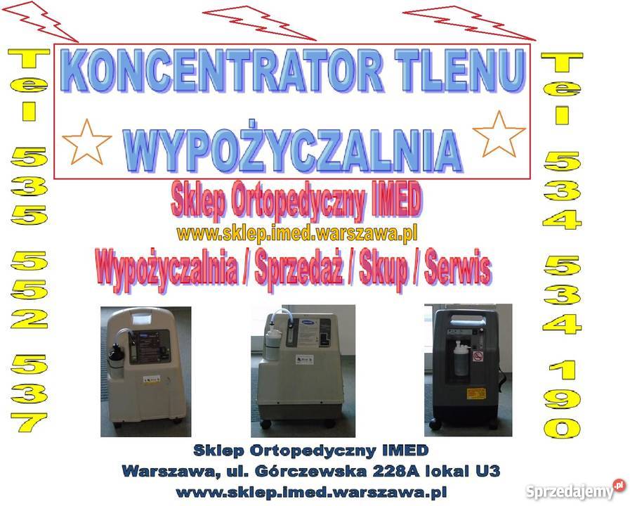 Koncentrator Tlenu Serwis Wypożyczalnia Sklep Usługi Warszawa uroda
