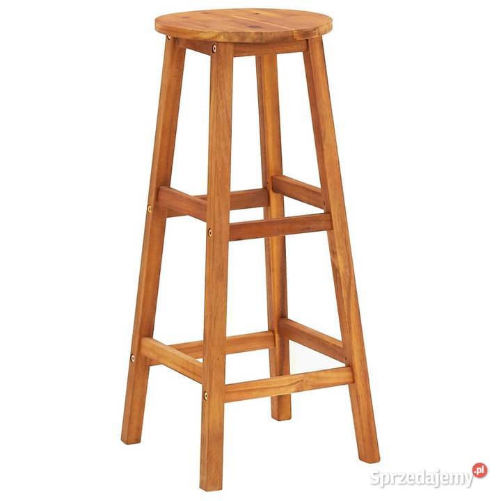 vidaXL Stołki barowe 6 lite drewno mazowieckie