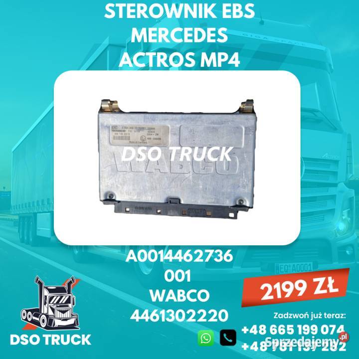 Sterownik Komputer Hamulca EBS4 A0014462736 Zawichost