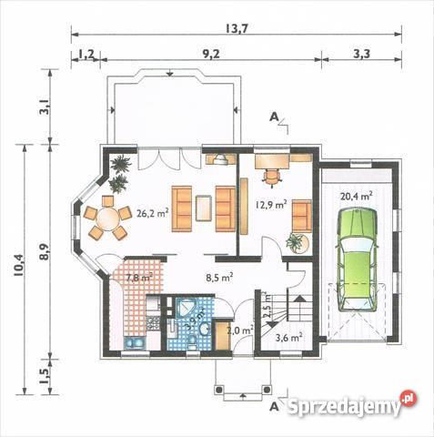 dom wolnostojący 238m2 Burkatów Burkatów