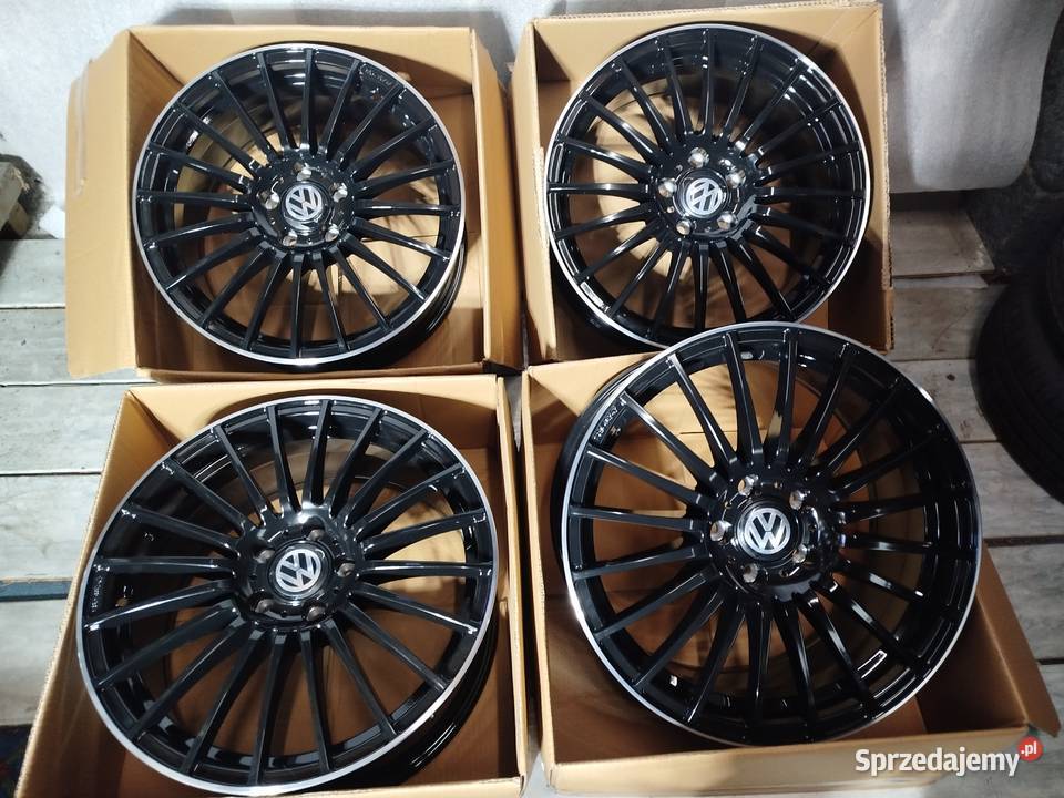 S379 Alufelgi Nowe 18 5x112 8j Et45 Vw Skoda aluminiowe