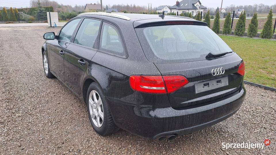 Audi A4 B8 20 tdi 143 2011r czarny małopolskie Dąbrowa Tarnowska