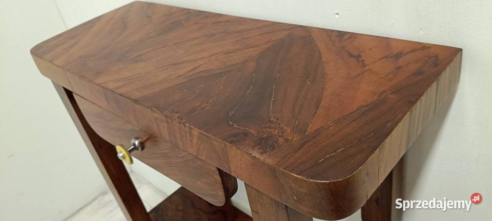 konsola art deco przyścienna orzech stolik Radomsko