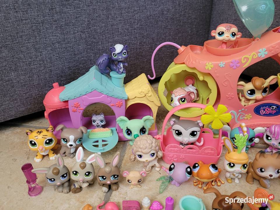 Littlest Pet Shop zestaw 32 LPS dodatki autko wielkopolskie Środa Wielkopolska