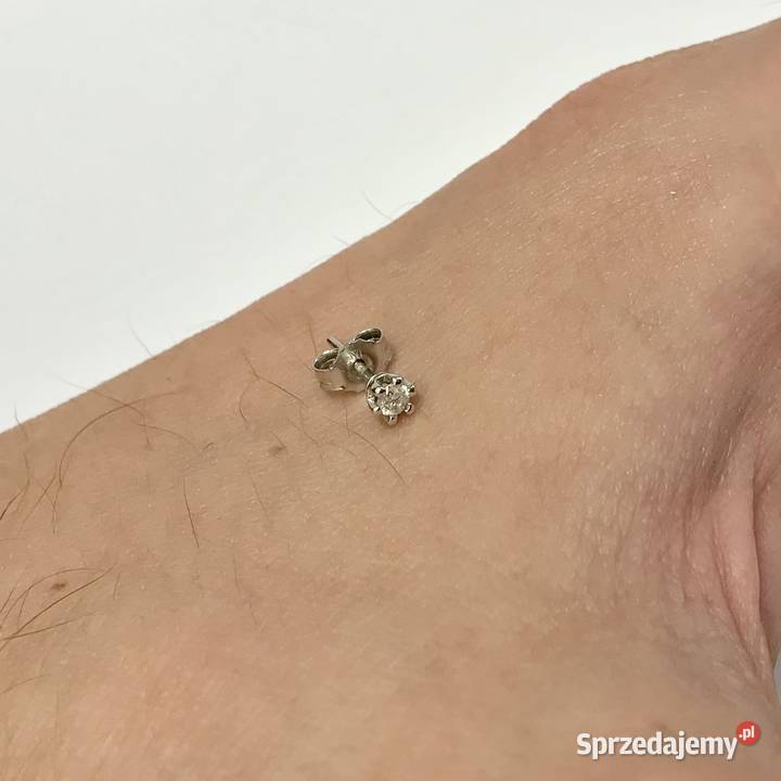 Złote KOLCZYKI 14K YES Stella BRYLANTY 016ct CUD Warszawa