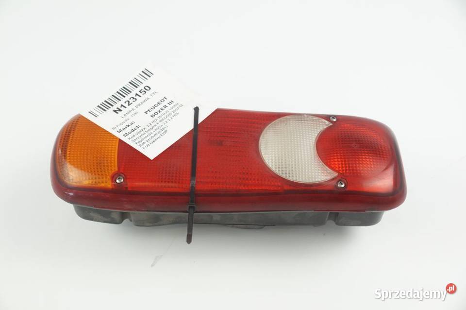 LAMPA PRAWA TYŁ PEUGEOT BOXER III Części samochodowe Lipno