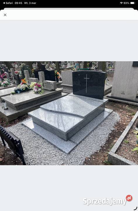 NAGROBEK GRANITOWY PODWÓJNY Z MONTAŻEM GRANIT dolnośląskie Konary