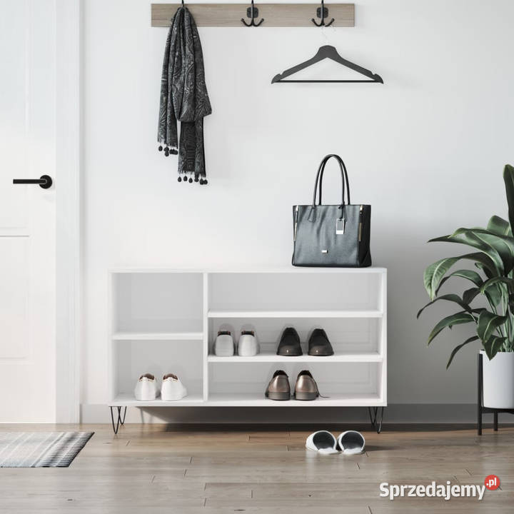 Szafka na buty wysoki połysk biała 102x36x60 Warszawa