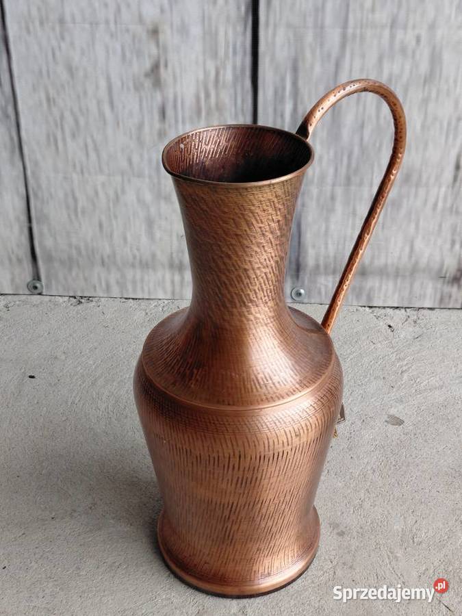 Duży miedziany dzban wazon 117 Byczyna