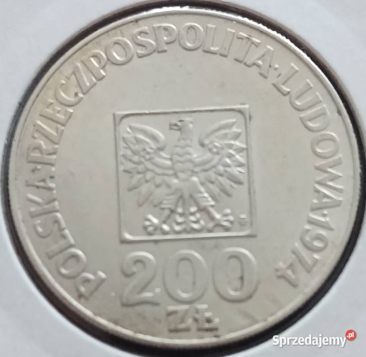 200 XXX Lat PRL Mapka 1974 r 9 UNC Konin