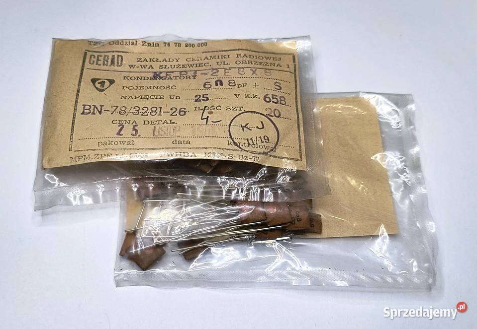 Kondensator 68nF 25V KFPf CERAD pomorskie Gdańsk