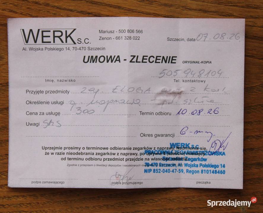 RLOGA FORTIS zegarek klasyczny Szczecin