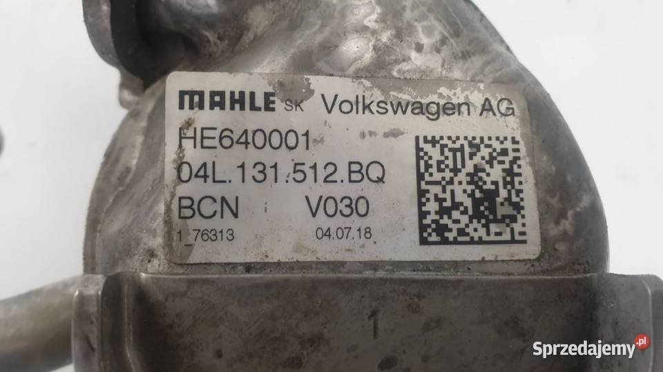 CHŁODNICZKA SPALIN 16TDI 04L131512BQ OCTAVIA III