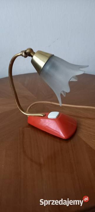 Mała lampka nocna z kloszem z lat 5060 ubwieku 2 Skierniewice