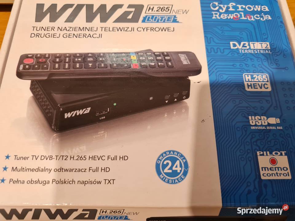 Dekoder Tuner DVBTT2 WIWA H265 LITE Lombardia śląskie Katowice