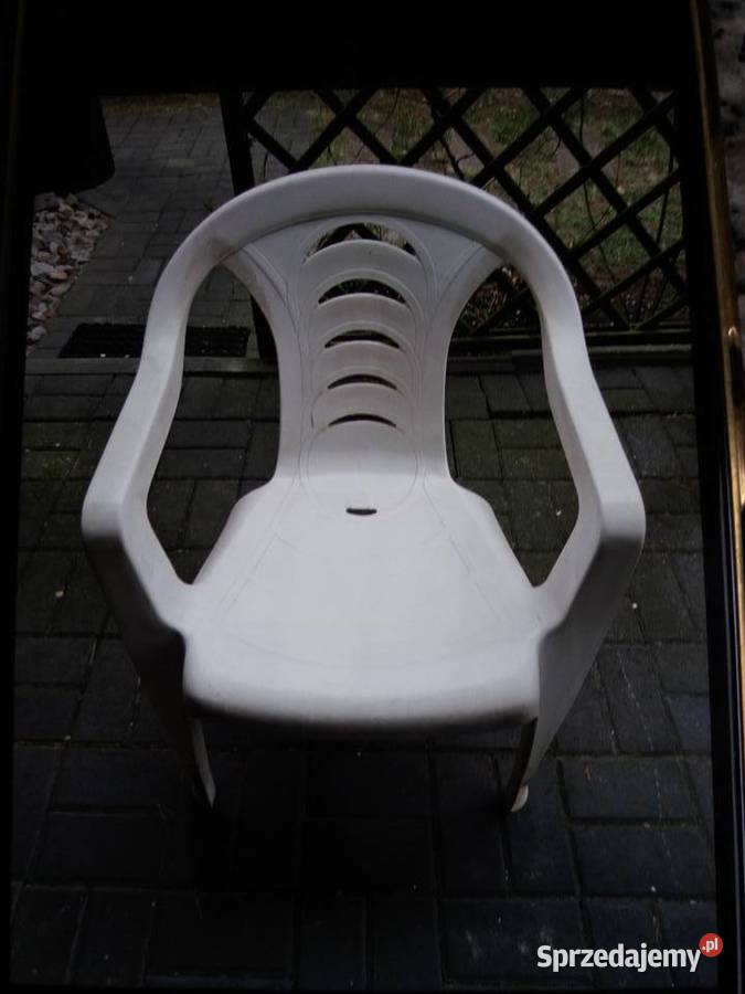 Krzesła ogrodowe plastikowe 6 120 całość mazowieckie sprzedam