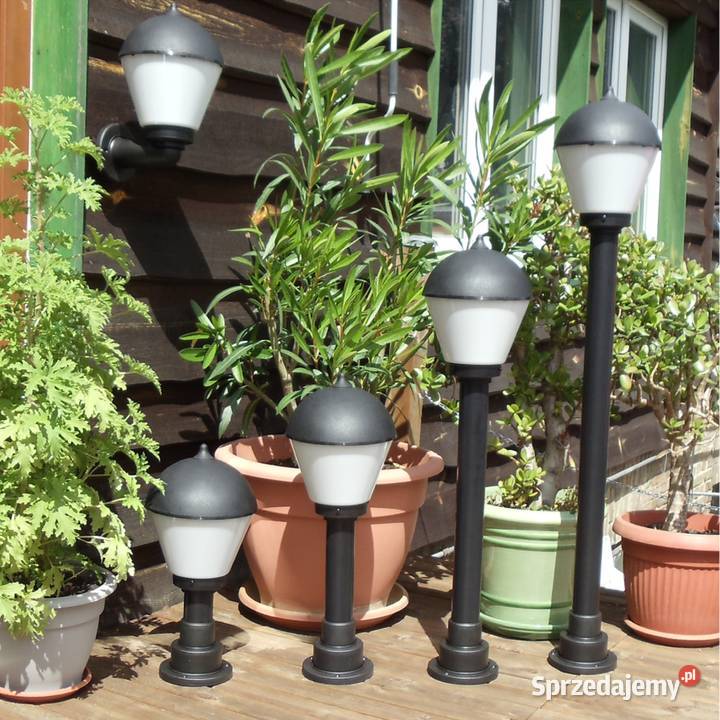 Komplet Lamp ogrodowych Mleczny Stożekwysokość Siedlec