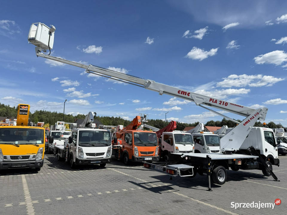 Nissan Cabstar Podnośnik Koszowy 21m CMC PLA 210 elektryczne lusterka Widełki