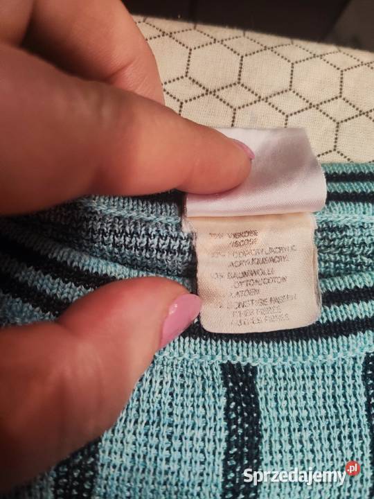 Sweterek miętowy we wzory L40 MONDI Piaseczno