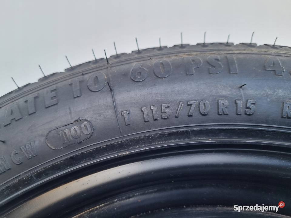 KOŁO ZAPASOWE DOJAZDOWE 11570 R15 Volvo S70 V70 Rudka sprzedam