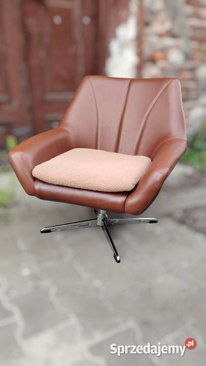 Fotele obrotowe Niemcy vintage PRL super stan